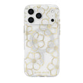 Case Mate Floral Gems MagSafe Case - iPhone 17 - Gold by BUMPER PHONE CASE