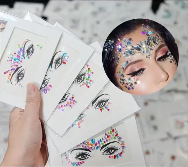 Mardi Gras Face Gem Sticker by FACE GEMS