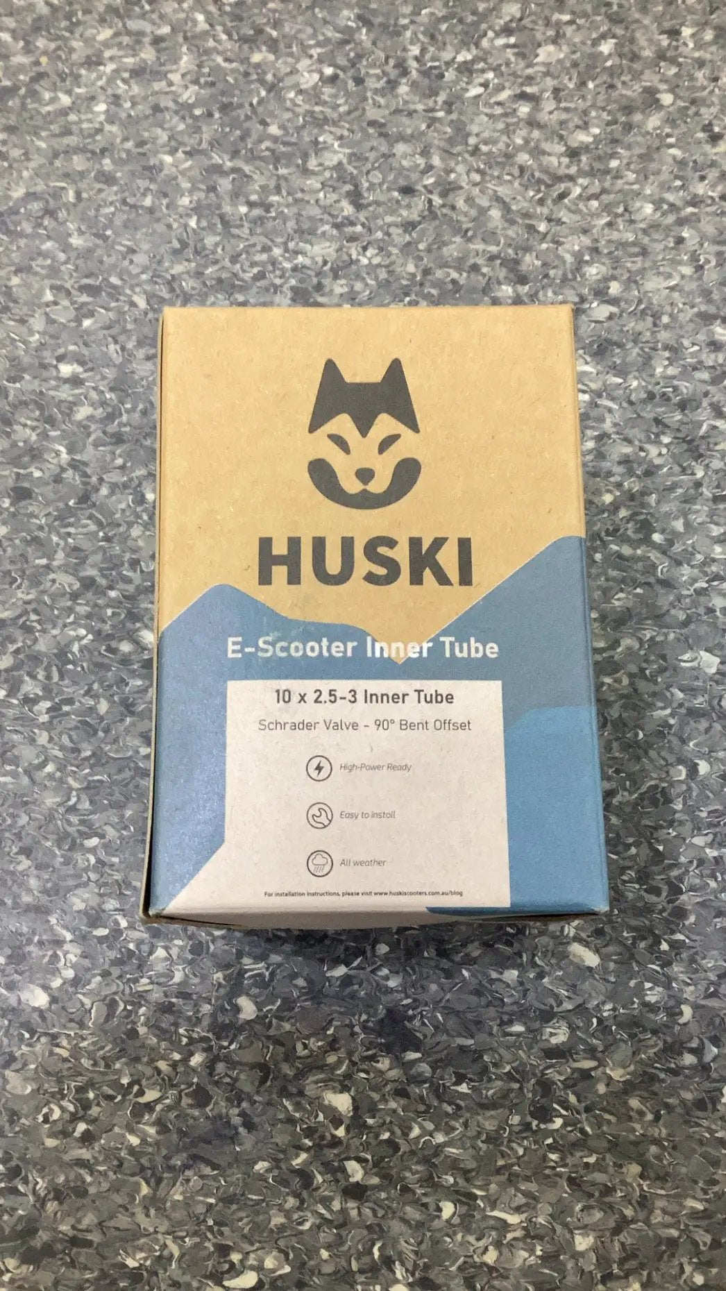 Huski E-Scooter Tube 10" X 2.5-3" BV 90º Offset 90º by E-SCOOTER TUBES