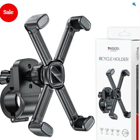 Yesido C191 Universal 360 Degree Rotating Mount Bicycle Mobile Phone Holder ( Black) by PHONE HOLDERS