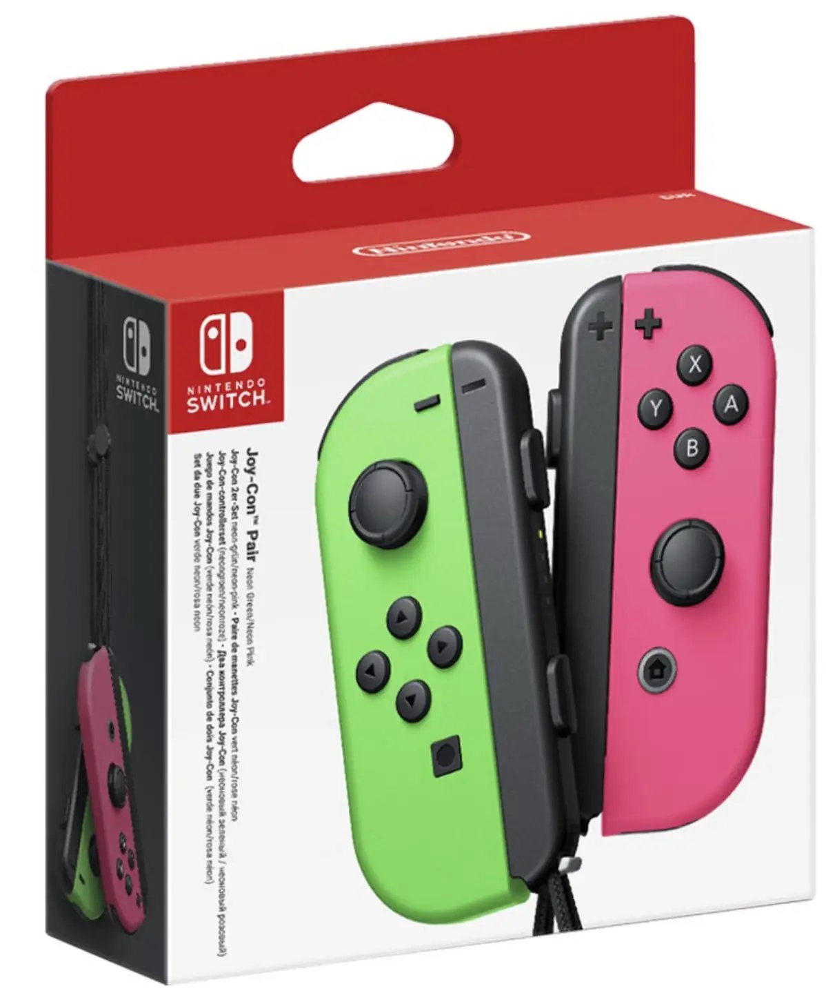 Nintendo Switch Joy Con Pair - Neon Green and Neon Pink by Accessories