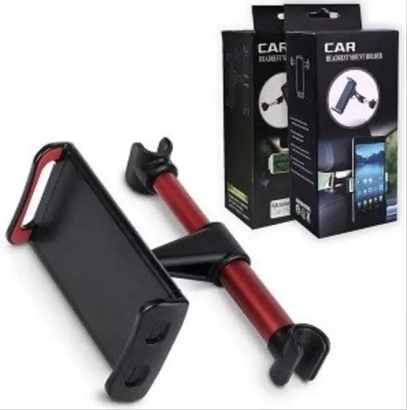 Universal 360 Degree Rotating Car Seat Back Headrest Mount Holder Mobile iPad Tablet Lenovo GPS iPhone Tab Samsung Nokia Oppo Google - Black/Red by IPAD/TABLET ACCESSORIES