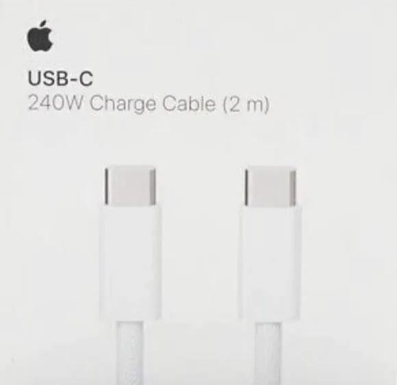 Apple USB-C to USB-C 2m 240W Charge Cable (Original) by PHONE CABLES