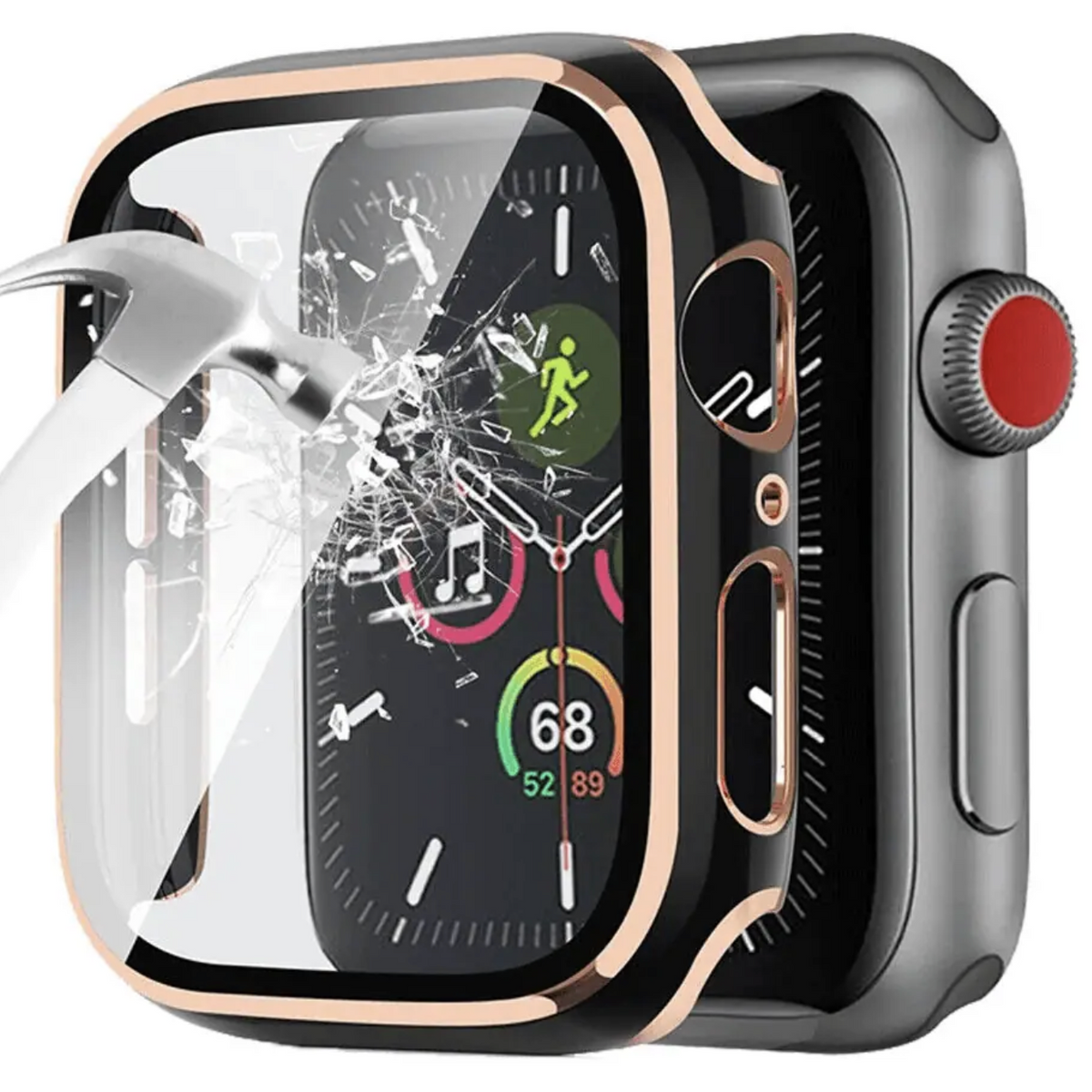 Apple Watch Tempered Glass Case 45MM - Clear by WATTCH SCREEN PROTECTTOR