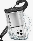 Case-Mate Waterproof Floating Pouch Universal - Silver Chrome by PHONE ACCESSORIES