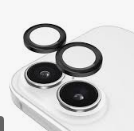 Case Mate Aluminium Ring Camera Lens Protector - iPhone 16 & 16 Plus - Black by CAMERA LENS