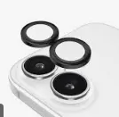 Case Mate Aluminium Ring Camera Lens Protector - iPhone 16 & 16 Plus - Black by CAMERA LENS
