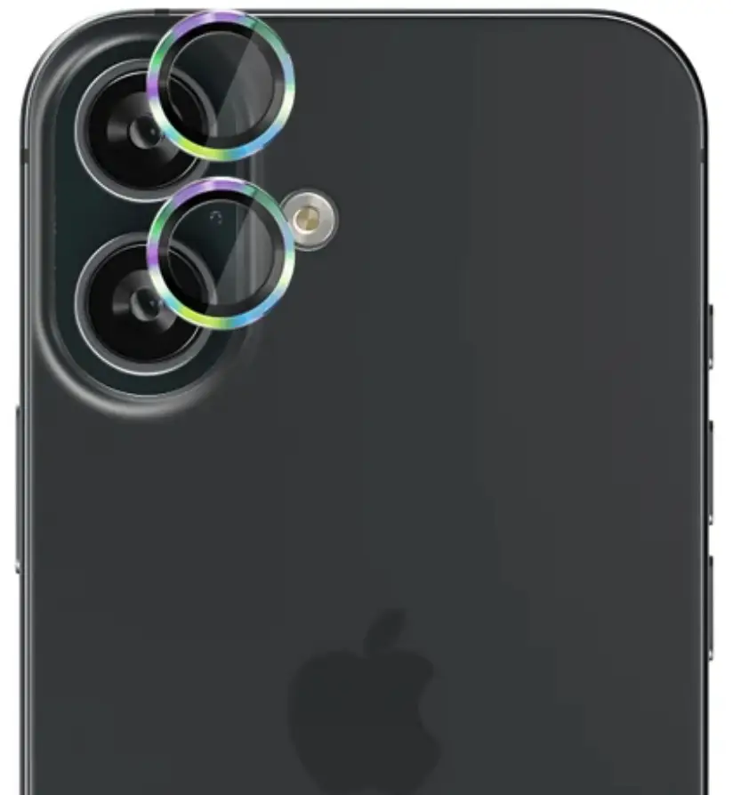 EFM Camera Lens Armour to Suit iPhone 16 & iPhone 16 Plus - Rainbow by CAMERA LENS