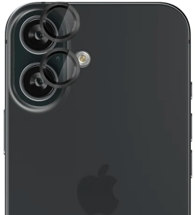 EFM Camera Lens Armour to Suit iPhone 16 & iPhone 16 Plus - Carbon by CAMERA LENS