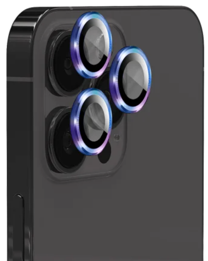 EFM Camera Lens Armour to Suit iPhone 15 Pro & iPhone 15 Pro Max - Rainbow by CAMERA LENS