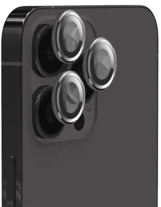 EFM Camera Lens Armour to Suit iPhone 15 Pro & iPhone 15 Pro Max - Carbon by CAMERA LENS