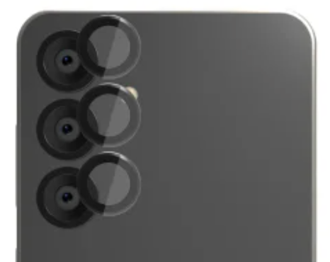 EFM Camera Lens Armour to Suit Samsung Galaxy S25 - Carbon by CAMERA LENS