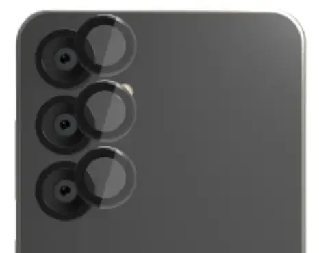 EFM Camera Lens Armour to Suit Samsung Galaxy S25 - Carbon by CAMERA LENS