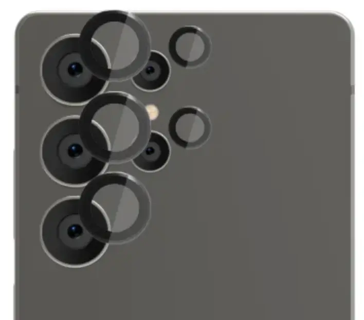 EFM Camera Lens Armour to Suit Samsung Galaxy S25 Ultra - Carbon by CAMERA LENS