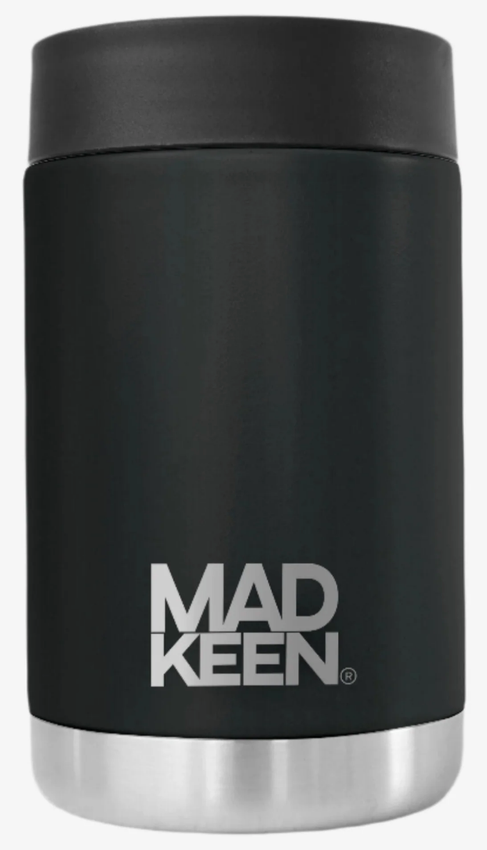 Madkeen Cracka Tinnie 14oz - Black by DRINKWARE