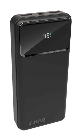 Laser 20,000mAh Powerbank 18W PD with LED Power Indicator - Black by POWER BANKS