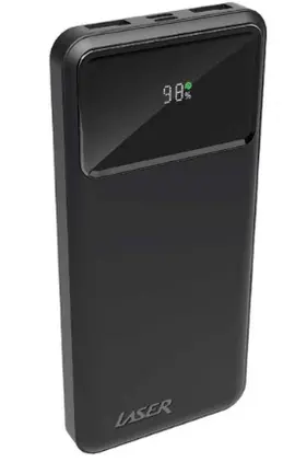 Laser 10,000mAh Powerbank 18W PD with LED Power Indicator - Black — PB-10K24BK-712