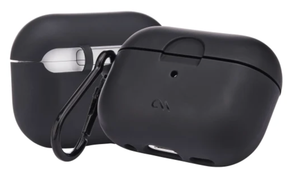 Case-Mate Tough Case with Carabiner Clip For AirPods Pro/Pro (2nd Gen) - Black by WATCH ACCESSORIES