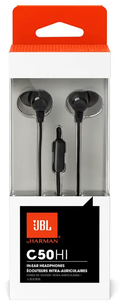 JBL C50HI In Ear Headphones - Black by HEADPHONES