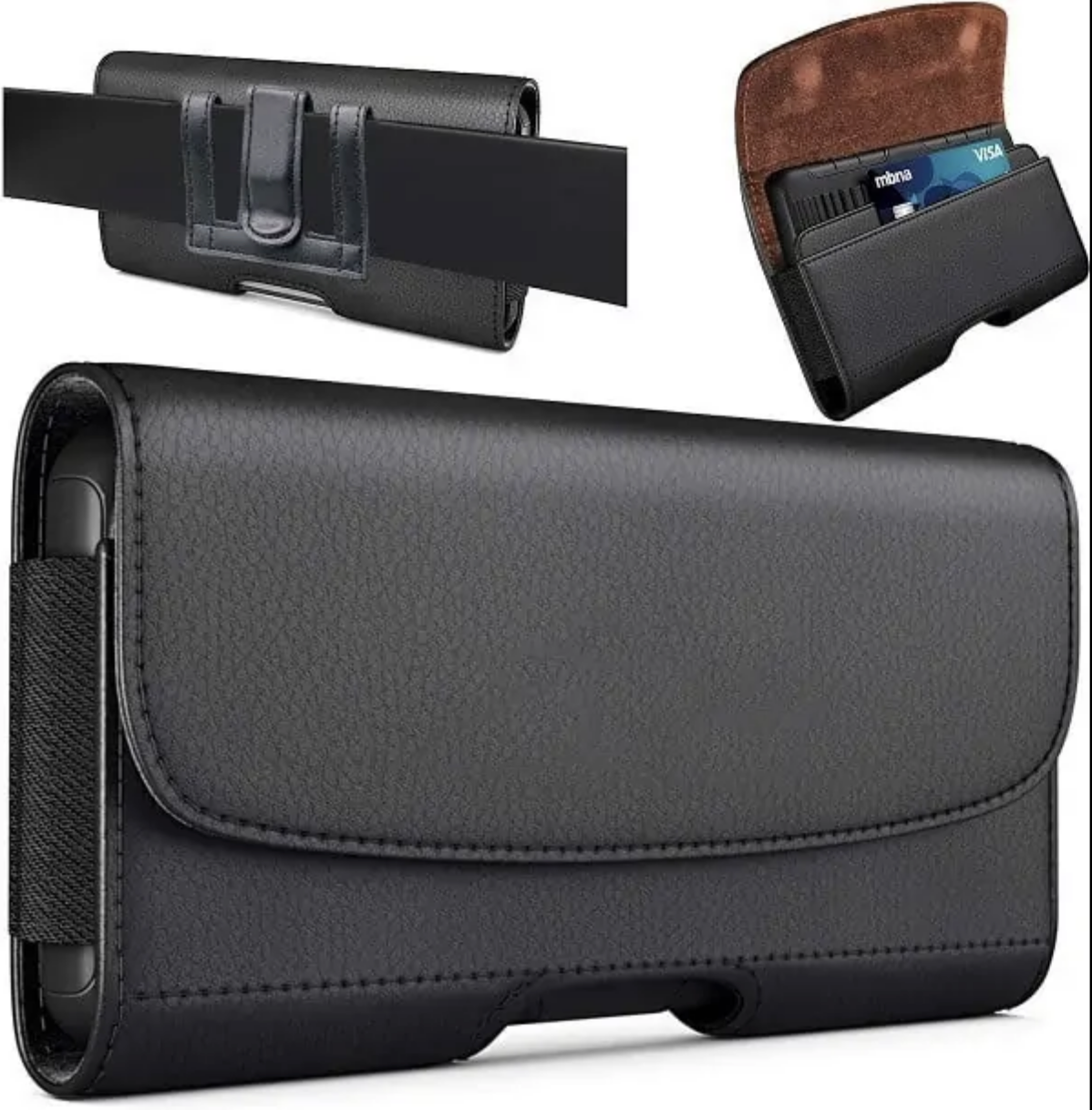 Universal Phone Wallet Case With Belt Clip XXL (Up to 6.9" Devices) by WALLET PHONE CASE