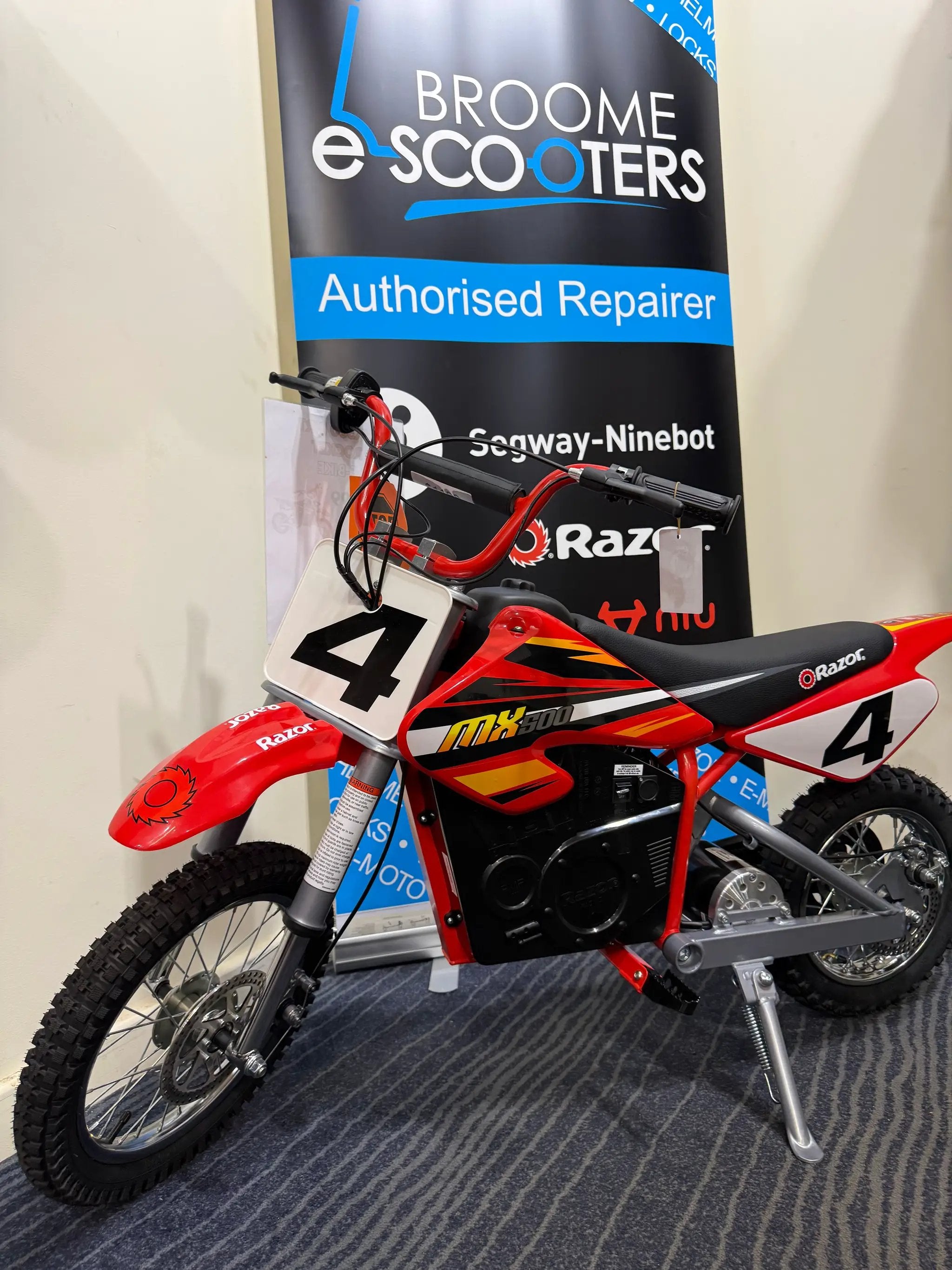 Razor MX500 Dirt Rocket Youth Sport Electric Motocross Bike - Red for Teens 14+ Off-Road Thrills by E-MOTO