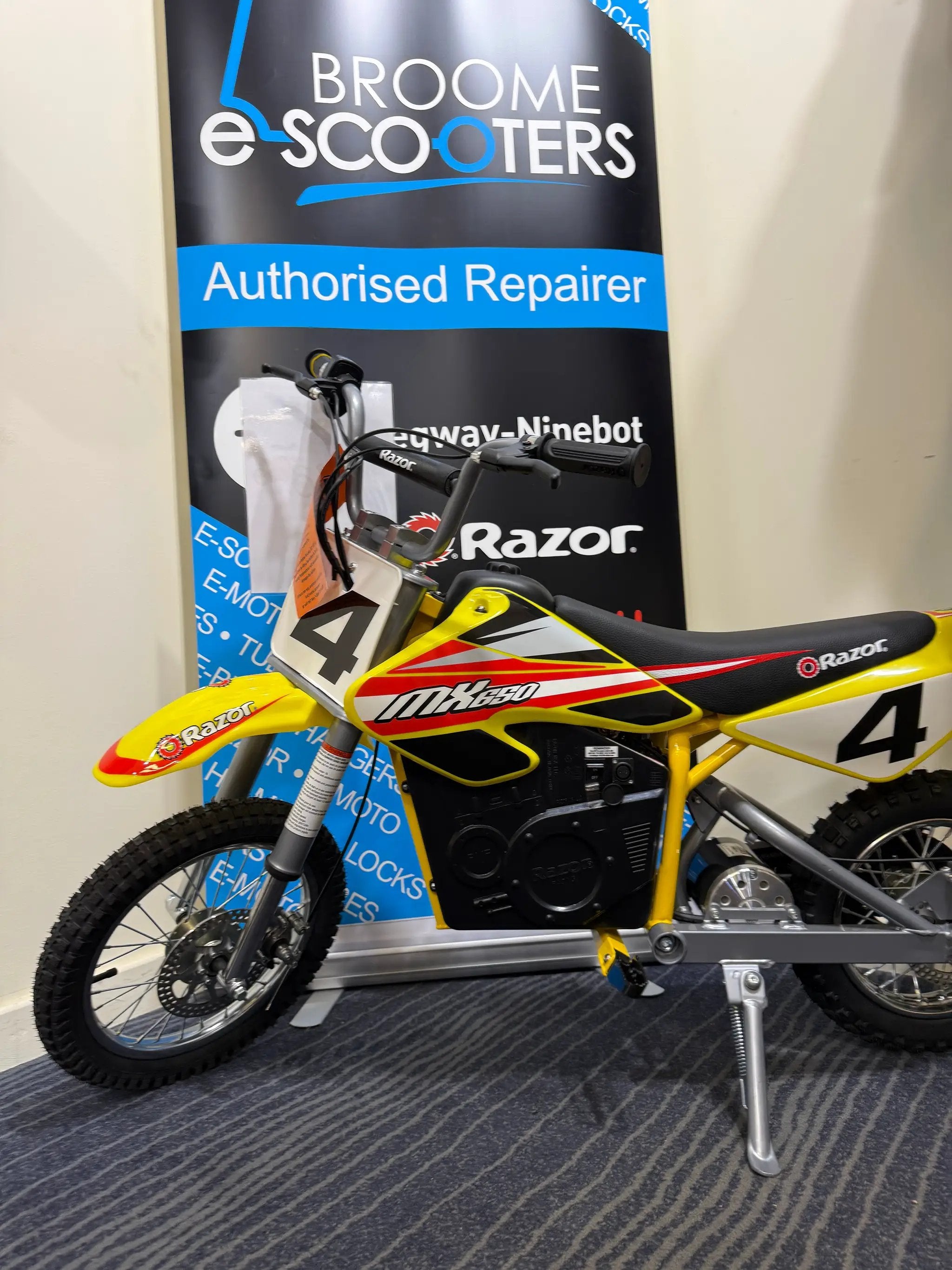 Razor MX650 Dirt Rocket Youth Sport Electric Motorcross Bike - Yellow by E-MOTO