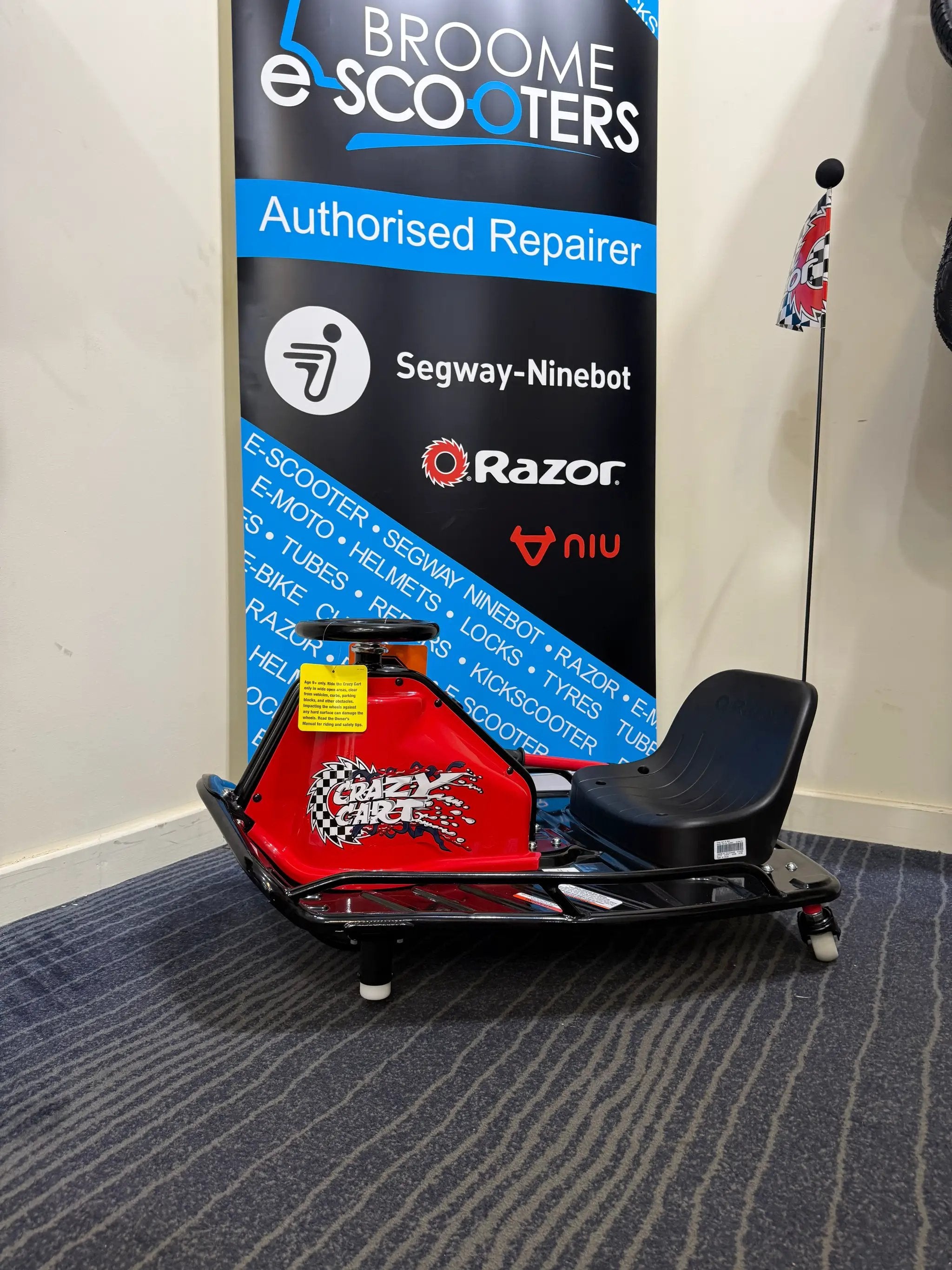 Razor Crazy Cart Shift Electric Drifting Go-Kart Ride-On for Kids 6+ Up to 8 MPH, 120 Lbs Max by HOVERBOARDS