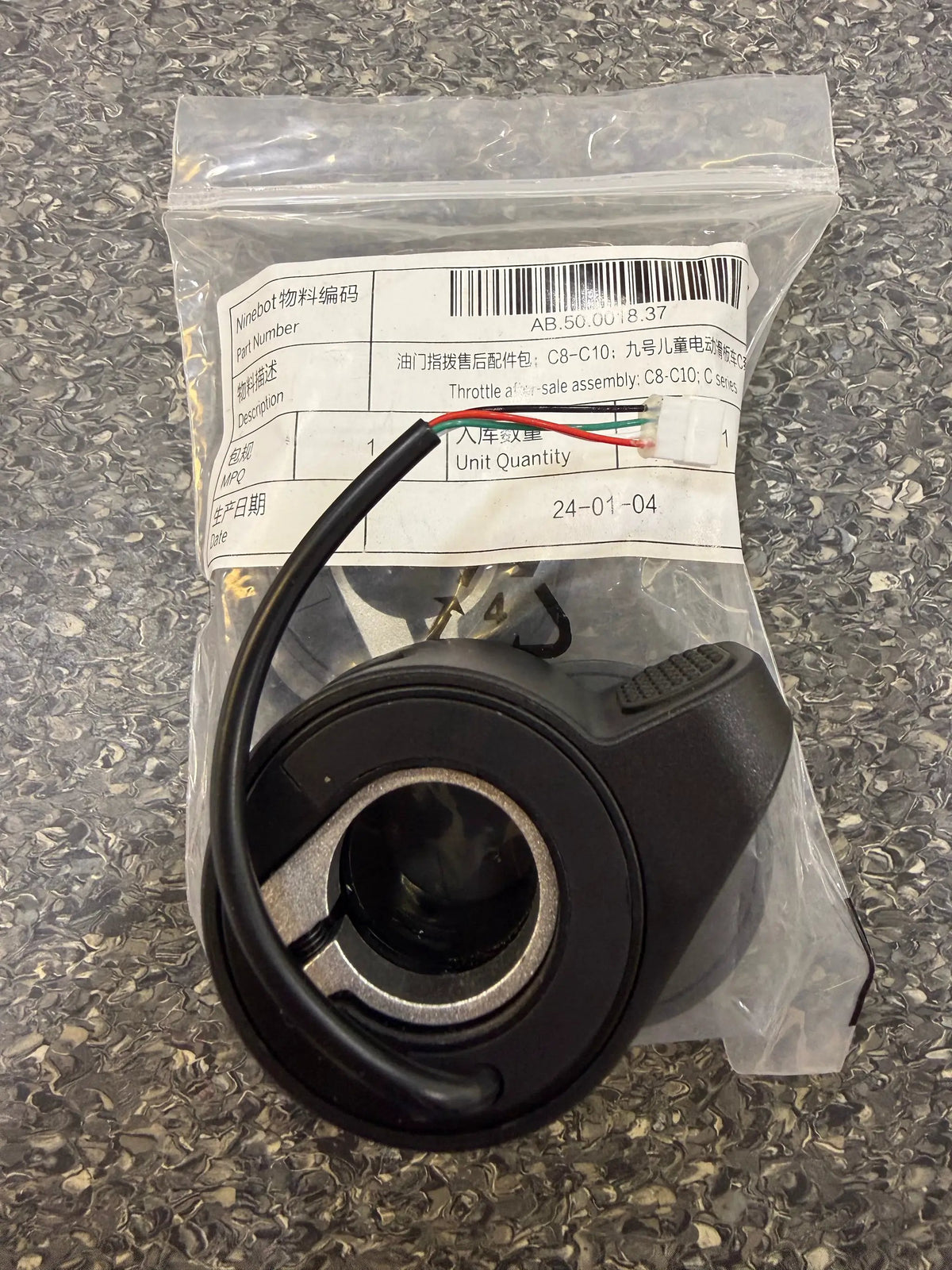 Twist-grip throttle; C8 & C10; by SEGWAY NINEBOT PARTS