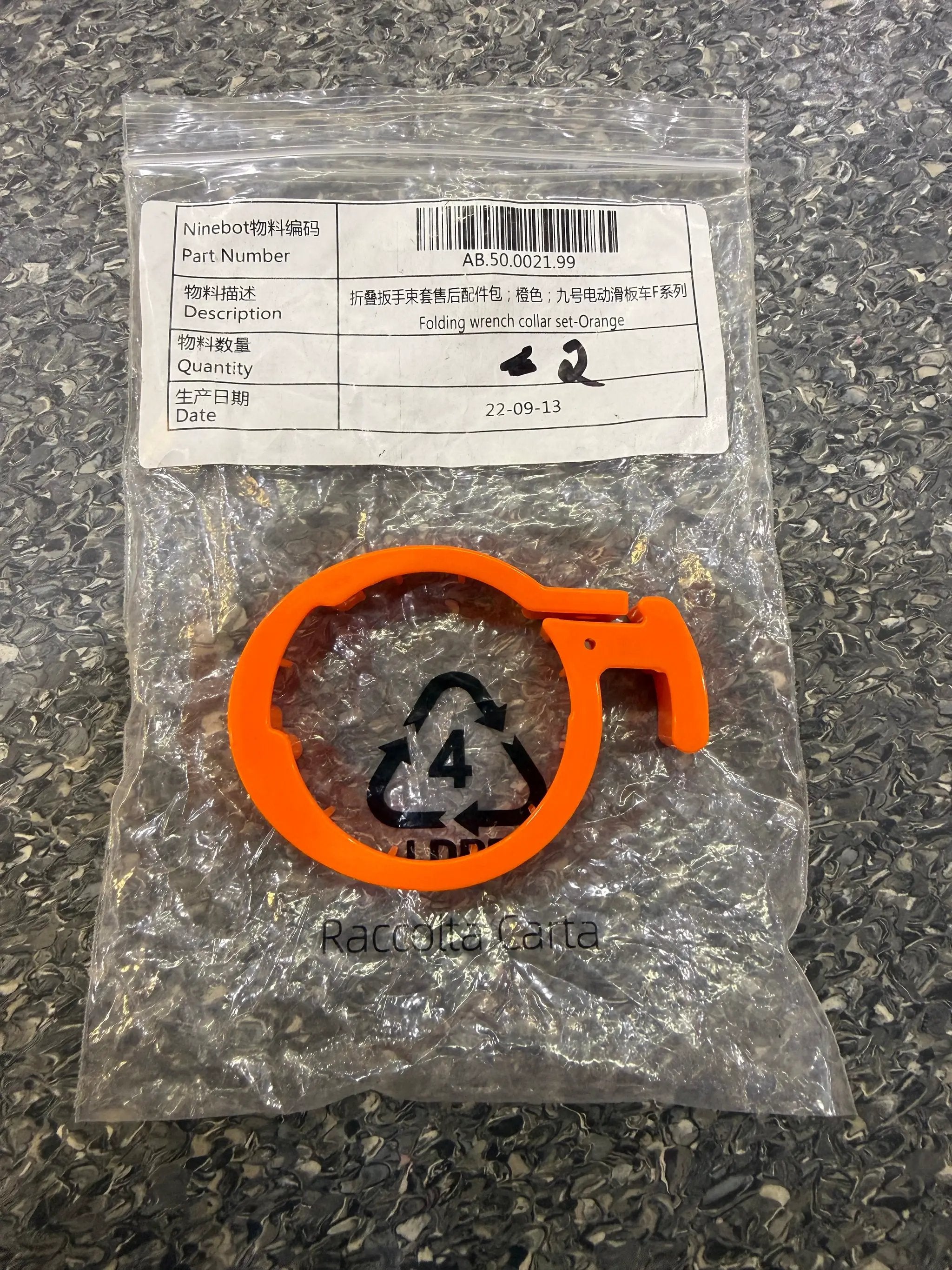 Folding rench ollar et-Orange by SEGWAY NINEBOT PARTS