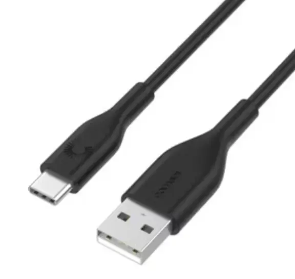 Comsol 1.2m GRS Certified USB-A to USB-C Cable - Black by PHONE CABLES