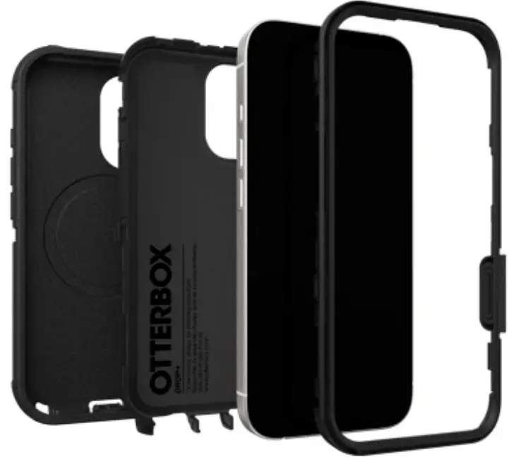Otterbox Defender Pro Magsafe Shockproof Case Black - Iphone 17 by SHOCKPROOF PHONE CASE