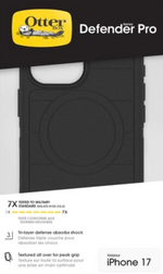 Otterbox Defender Pro Magsafe Shockproof Case Black - Iphone 17 by SHOCKPROOF PHONE CASE