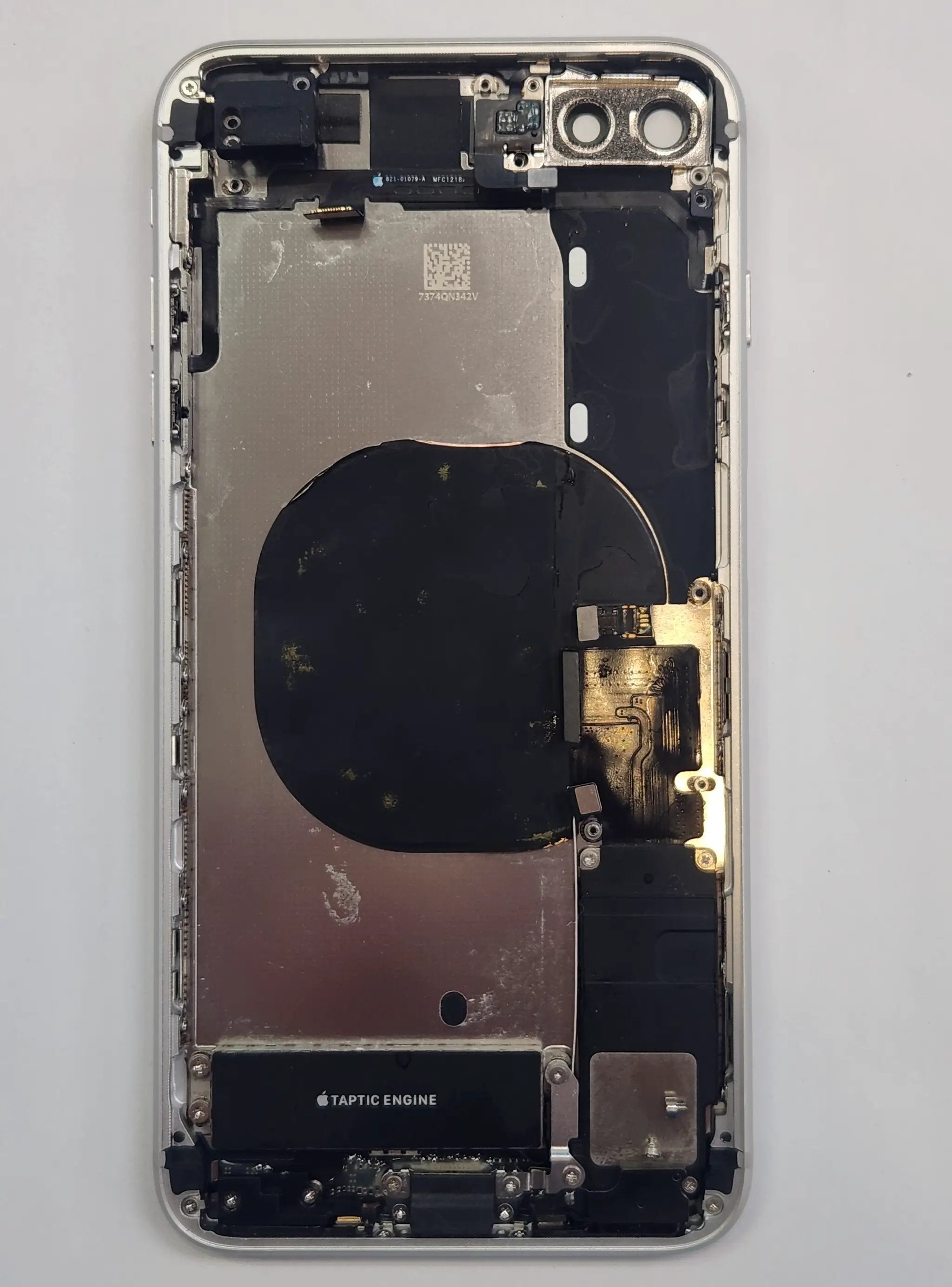 iPhone 8 Plus Back Housing With Small Parts White - OEM Pulled by PULLED PARTS