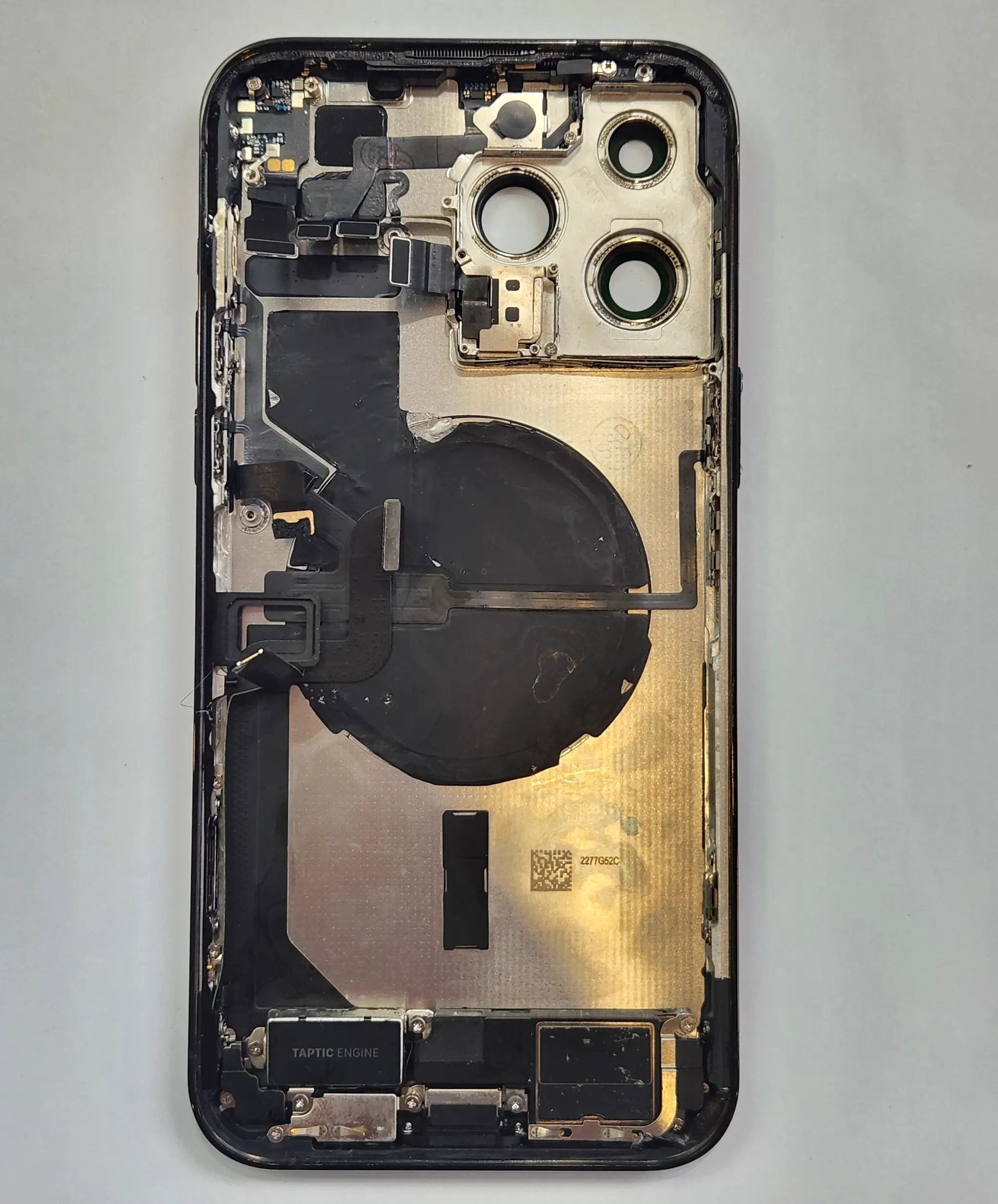 iPhone 14 Pro Max Back Housing With Small Parts Space Black - OEM Pulled by PULLED PARTS