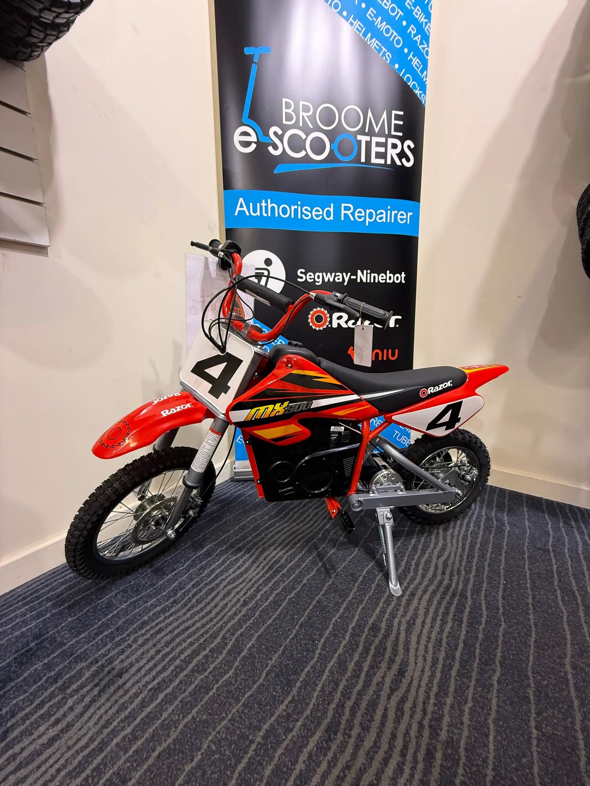 Razor MX500 Dirt Rocket Youth Sport Electric Motocross Bike - Red for Teens 14+ Off-Road Thrills by E-MOTO