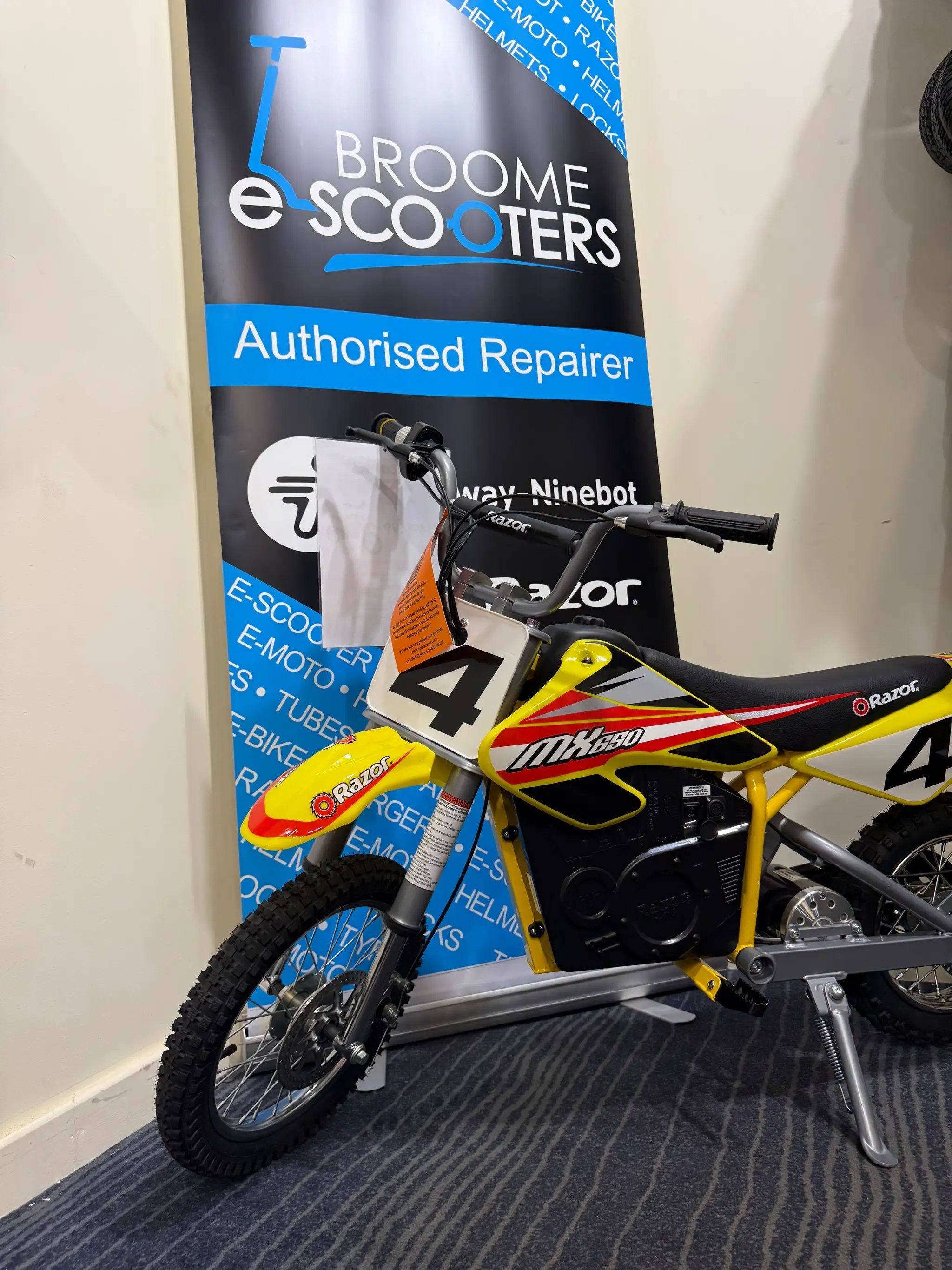 Razor MX650 Dirt Rocket Youth Sport Electric Motorcross Bike - Yellow by E-MOTO