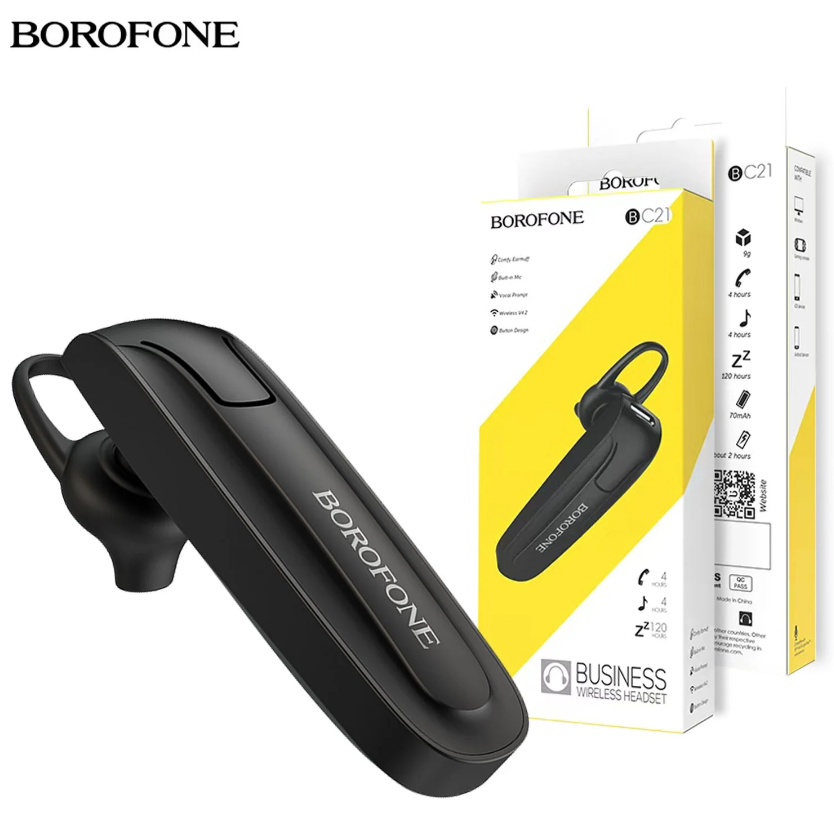 BOROFONE BC21 Business Bluetooth Headset Wireless Earphone with Mic by
